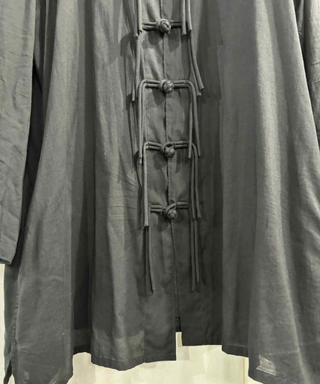 2022SS yohji yamamoto pour homme チャイナボタンブラウス（HG-B62-216）