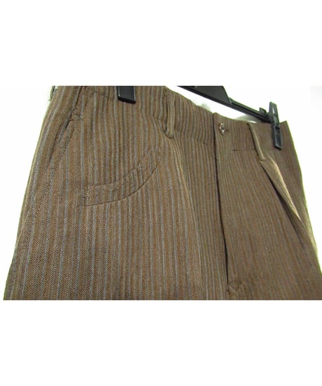 93aw yohji yamamoto pour homme vintage ストライプデザイン セットアップ ブラウン（HP-J39-161)