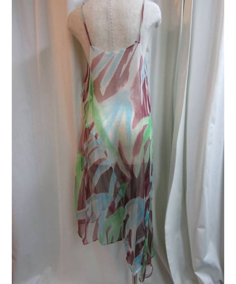 レア 89ss yohji yamamoto femme vintage シースルーデザインキャミソールサロペット 1019