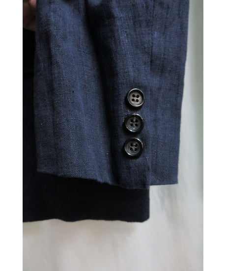 80’s COMME des GARCONS HOMME PLUS vintage 麻 袖切り替えデザインジャケット PJ-11070S