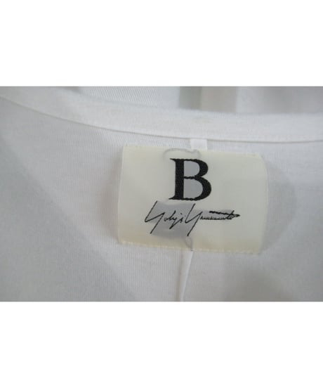 20aw B yohji yamamoto +noir 白 【B】半袖 プリントカットソー NR-T60-077