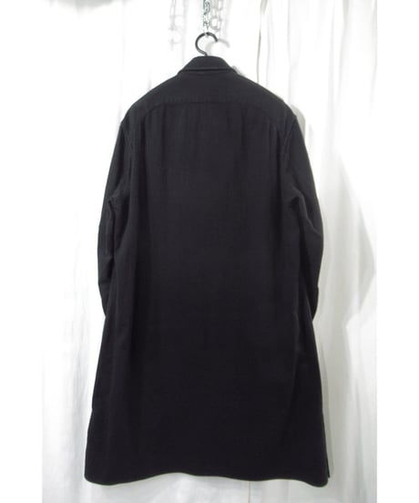 16aw yohji yamamoto pour homme コットン ポケットデザイン ロングブラウス（HR-B41-038）