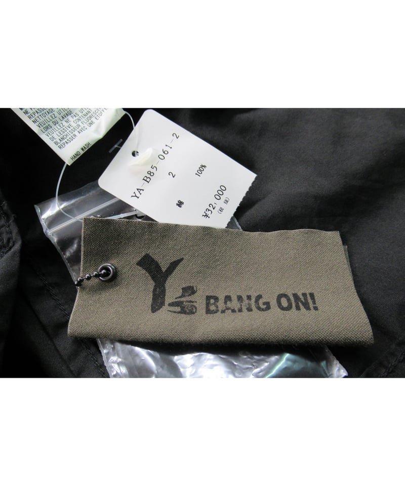 Y's BANG ON! yohji yamamoto ボタンデザイン スタンドカラー