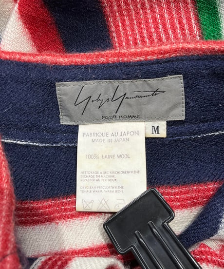 1995AW yohji yamamoto pour homme デザインシャツ（HE-B05-169）