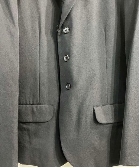 2007SS yohji yamamoto pour homme ギャザー 3釦ジャケット（HT-J27-100）