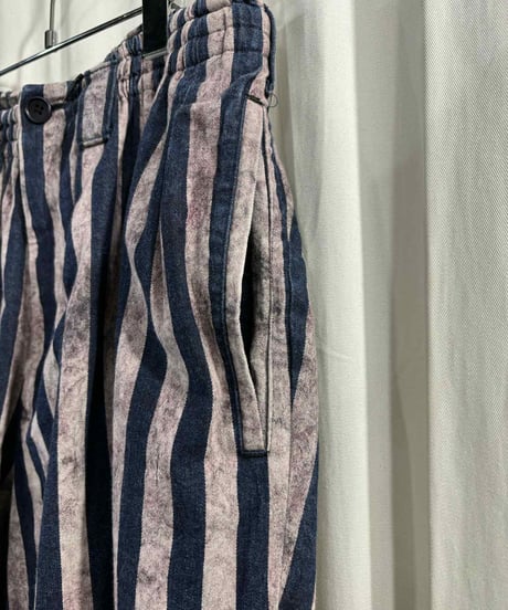 2018SS yohji yamamoto pour homme ストライプパンツ（HW-P37-016）