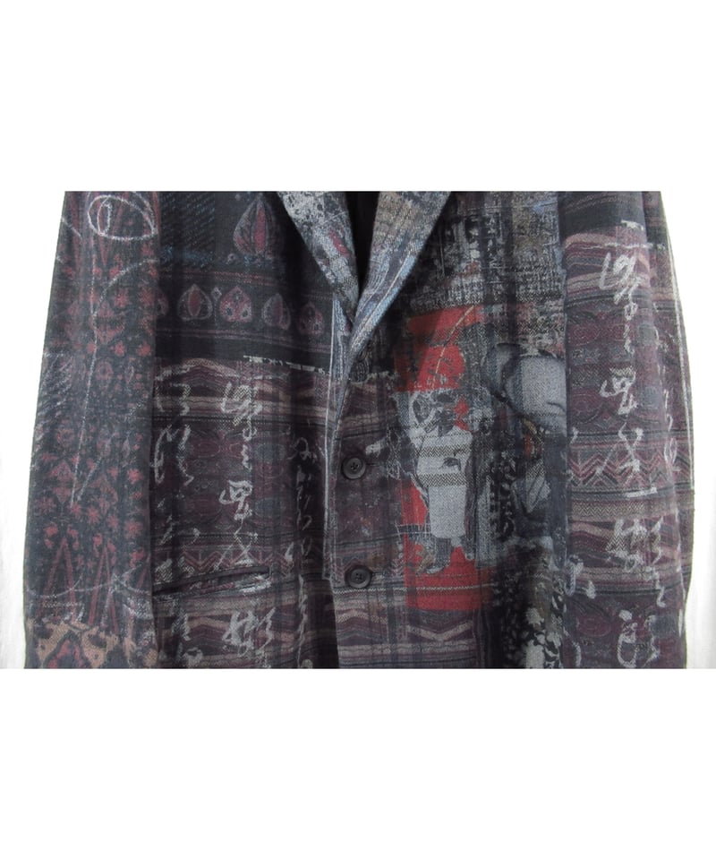 20aw yohji yamamoto pour homme コットン 総柄デザイン 20aw yohji yamamoto pour homme コットン 総柄デザイン