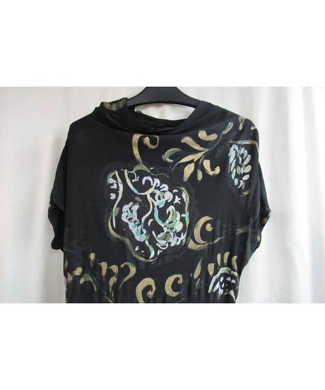 95ss yohji yamamoto femme vintage 花プリントカットソー FB-T13-235