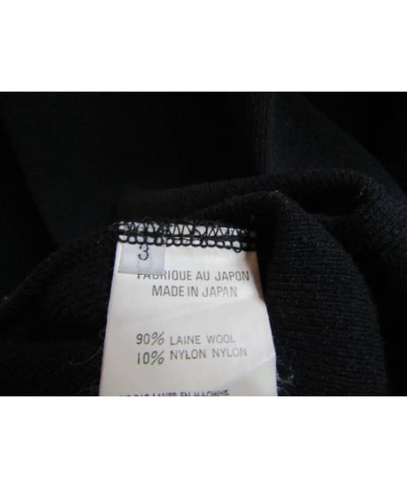 Y's for men yohji yamamoto 黒 シンプルニット MW-T03-163