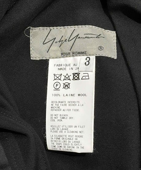 2019SS yohji yamamoto pour homme ハカマパンツ（HH-P26-111）