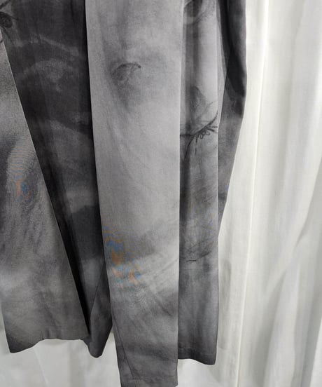 2018ss yohji yamamoto pour homme 内田すずめ プリントひもパンツ （HW-P30-512）