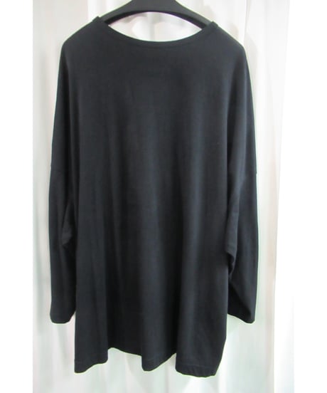 18aw B yohji yamamoto +noir 黒 顔料プリントデザインカットソー NV-T55-071