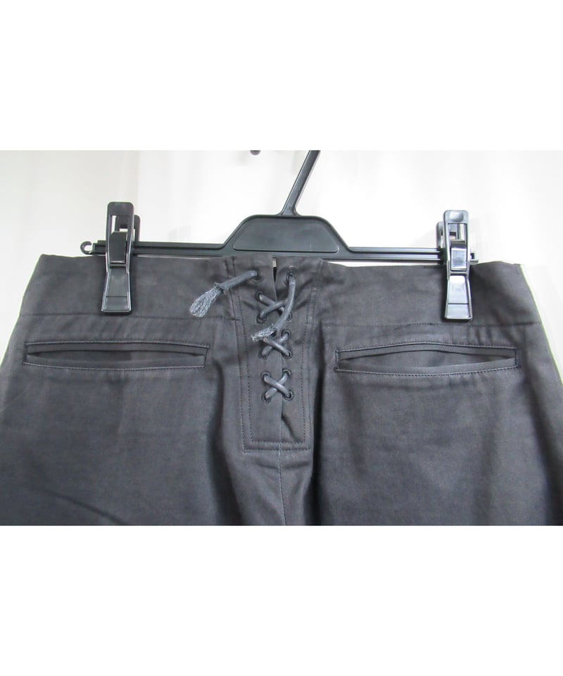 yohji yamamoto pour homme ベルトパンツ 17aw yohji yamamoto pour homme デザインテーパードパンツ（HK-