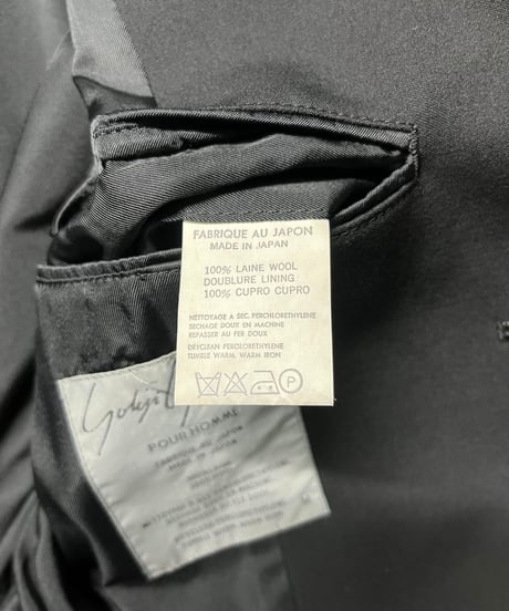 yohji yamamoto pour homme 3釦デザインジャケット（H-J-015xxx）