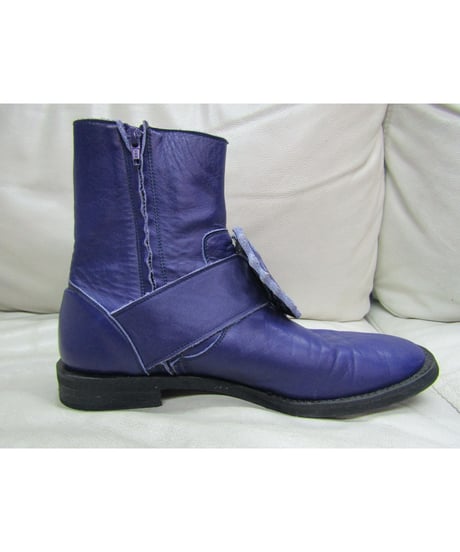 12aw yohji yamamoto POUR HOMME 紫 装飾付きデザインブーツ