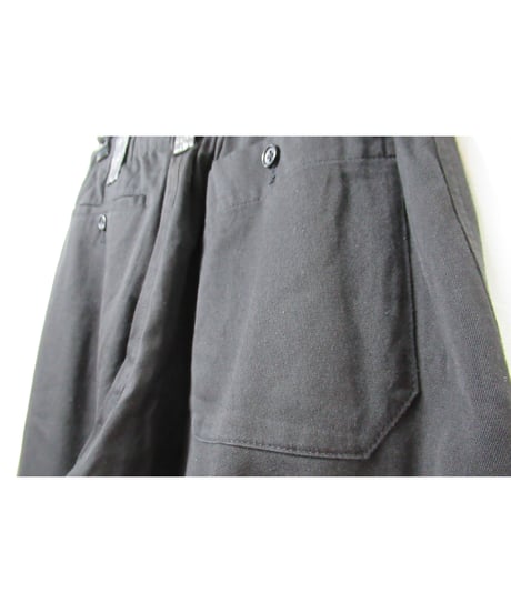 Y’s for men yohji yamamoto ウエストレザー切替え  バックポケットデザイン ストレートワイドパンツ（ML-P08-220）