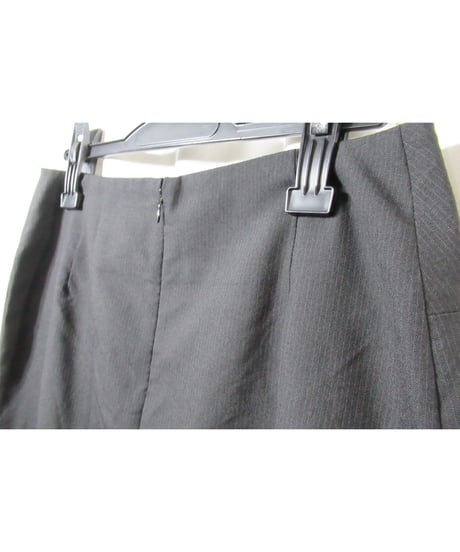 yohji yamamoto +noir ストライプ シンプルロングフレアスカート（NZ-S01-111）