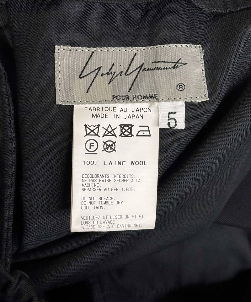 2019SS yohji yamamoto pour homme カラスパンツ(HH-P48- 2019SS yohji yamamoto pour homme カラスパンツ(HH-P48-