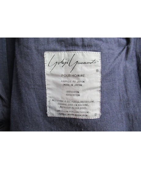 難あり レア 80's  yohji yamamoto pour homme vintage 紺 ビッグジャケット