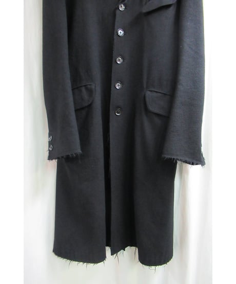 10aw yohji yamamoto pour homme 切りっぱなしデザインコート HC-C05-107