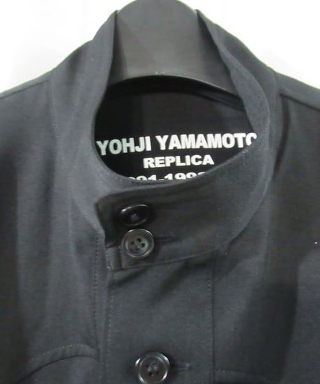 16ss yohji yamamoto pour homme REPLICA 1991-1992AW スタンドカラーシャツジャケット H0-B55-104