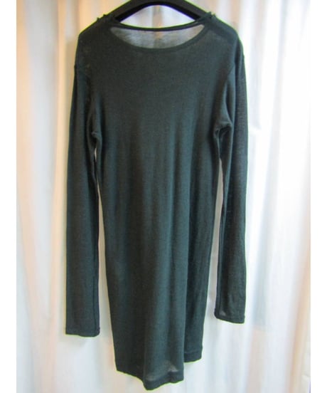 Y's yohji yamamoto カーキ シンプルロングニット YN-T71-977