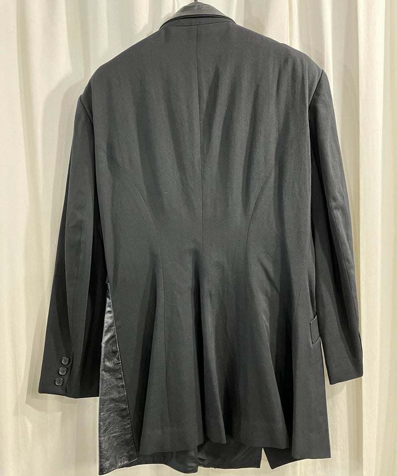 1980's yohji yamamoto femme vintage レザー切り替えジャケッ