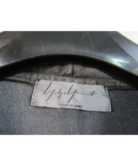 14ss yohji yamamoto pour homme 製品染め ボーダースイングトップパーカー HG-T81-078