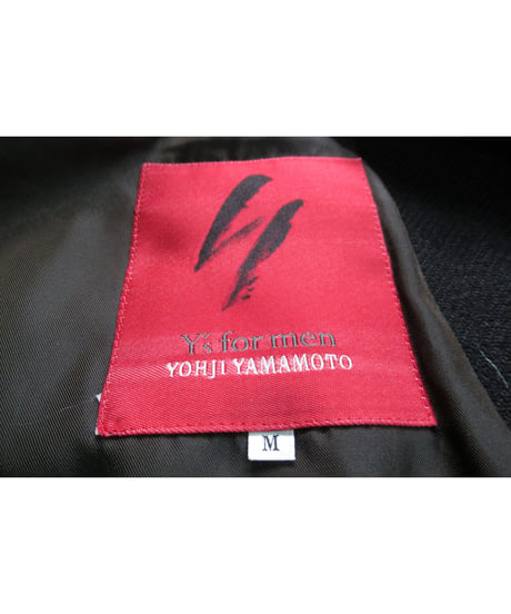 90's 赤タグ Y's for men yohji yamamoto vintage ４つ釦 シンプルロングコート（MI-C51-129）