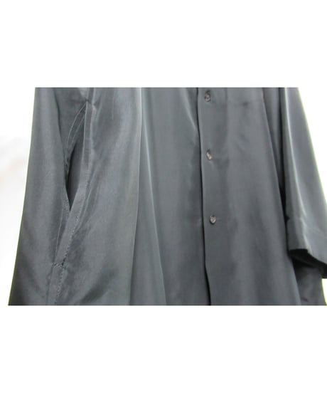18ss yohji yamamoto pour homme サイトウ ユウスケ YUSUKE SAITOH モダンガールプリント シルク ロングブラウス（HW-B95-424）