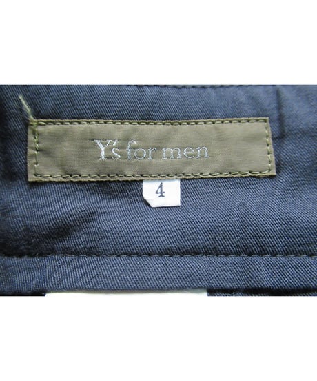 Y’s for men yohji yamamoto シンプル ボックスワイドパンツ（MM-P06-122）