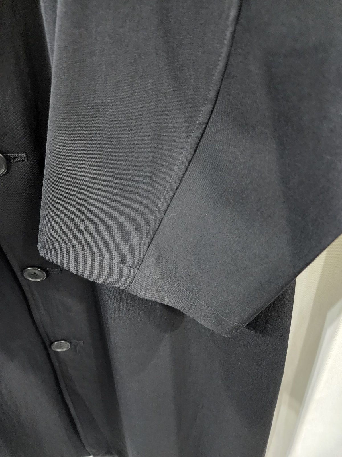 Y's for men yohji yamamoto 黒 ウールギャバジン デザイン Y's for men yohji yamamoto 黒 ウールギャバジン デザイン