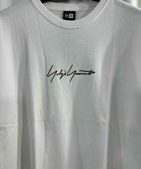 2019AW yohji yamamoto pour homme X NEW ERA ロゴ刺繡半袖Tシャツ（HC-T96-076）
