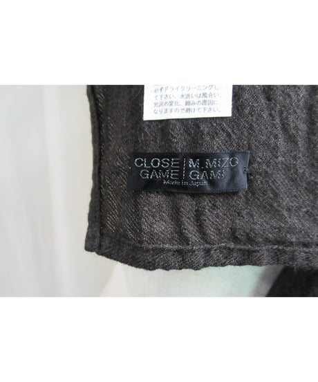 CLOSE GAME MASAYUKI MIZOGAMI  ウールストール  茶