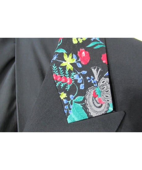 激レア AD1988 COMME des GARCONS HOMME PLUS 花襟 ダブルボタンデザインジャケット PP-05008S