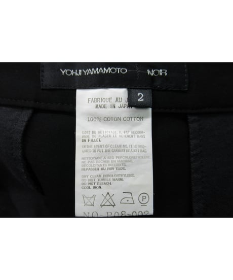 03ss yohji yamamoto +noir ポケットデザインストレートパンツ（NQ-P08-002）