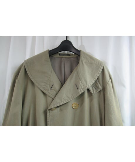 yohji yamamoto pour homme ベージュ へちま襟ロングコート HB-C07-040