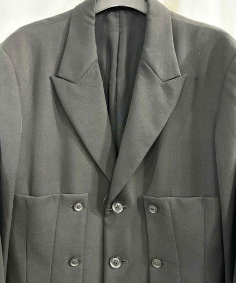 美品 2021AW yohji yamamoto pour homme フラシ胸あて釦止めジャケット（HX-J15-100）