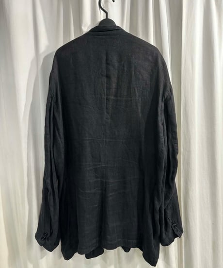 1980's yohji yamamoto pour homme vintage 丸文字ロゴ リネン ジャケット（H-J-270xxx）