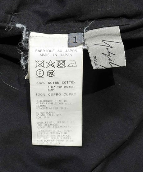 2018aw yohji yamamoto pour homme 素材切替えデザイン オーバーブラウス（HV-B03-800）