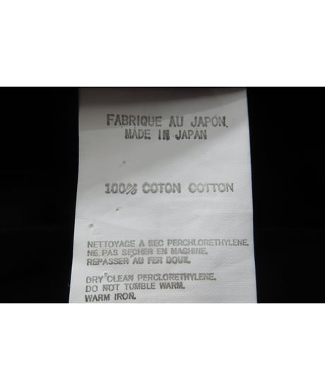 03ss yohji yamamoto femme 切りっぱなし ステッチデザイン コットンジャケット（FQ-J13-045）
