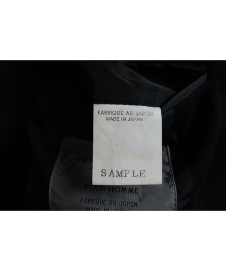 80's SAMPLE yohji yamamoto pour homme vintage 紺 シンプルジャケット HJ-32