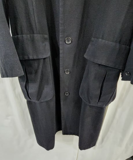 05AW yohji yamamoto pour homme 黒 デザインコート (HN-CO9-121)