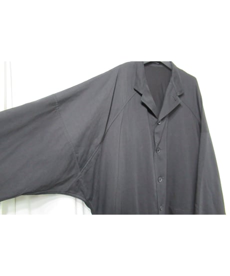 19ss yohji yamamoto pour homme  スリーブ パチポケットデザイン ロングコート（HH-C09-039）