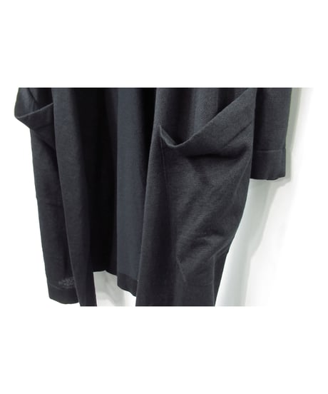 Y’s yohji yamamoto  ボタンレス パチポケットデザイン ロングカーディガン（YH-K61-084）