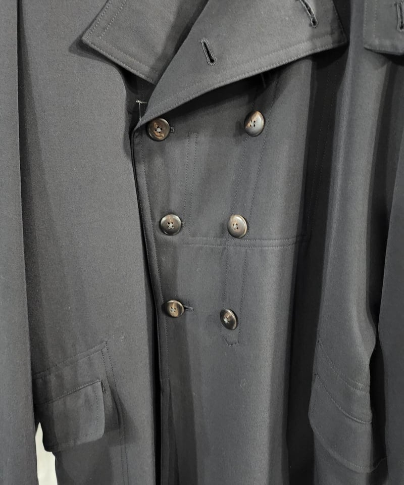ヴィンテージ 希少Yohji Yamamoto ソフトトレンチコートBLACK トレンチコート｜商品検索｜THE SHOP YOHJI YAMAMOTO