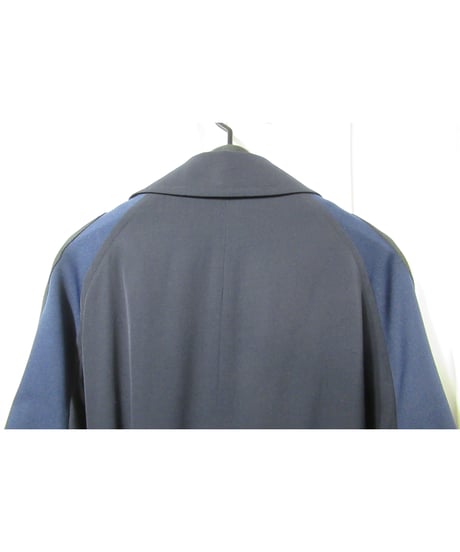 98ss yohji yamamoto pour homme vintage 袖ジャージ切替えデザインコート 紺（HJ-C01-812）