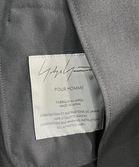 2021ss yohji yamamoto pour homme 一つ釦デザインショートジャケット　（HD-J38-100））