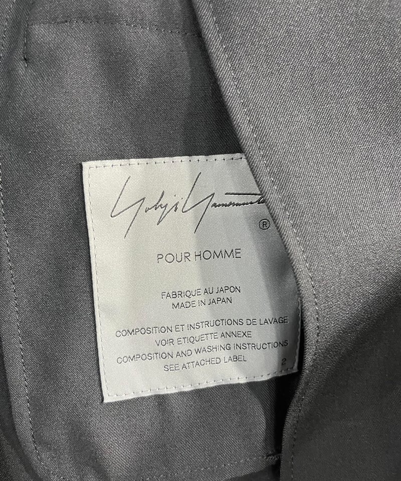 2021ss yohji yamamoto pour homme 一つ釦デザインショートジャケ 2021ss yohji yamamoto pour homme 一つ釦デザインショートジャケ