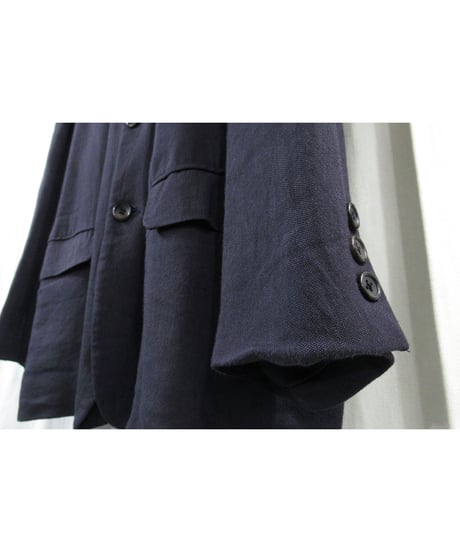 SAMPLE 90’s yohji yamamoto pour homme vintage 紺 ピークドラペルデザインジャケット（HJ-19）